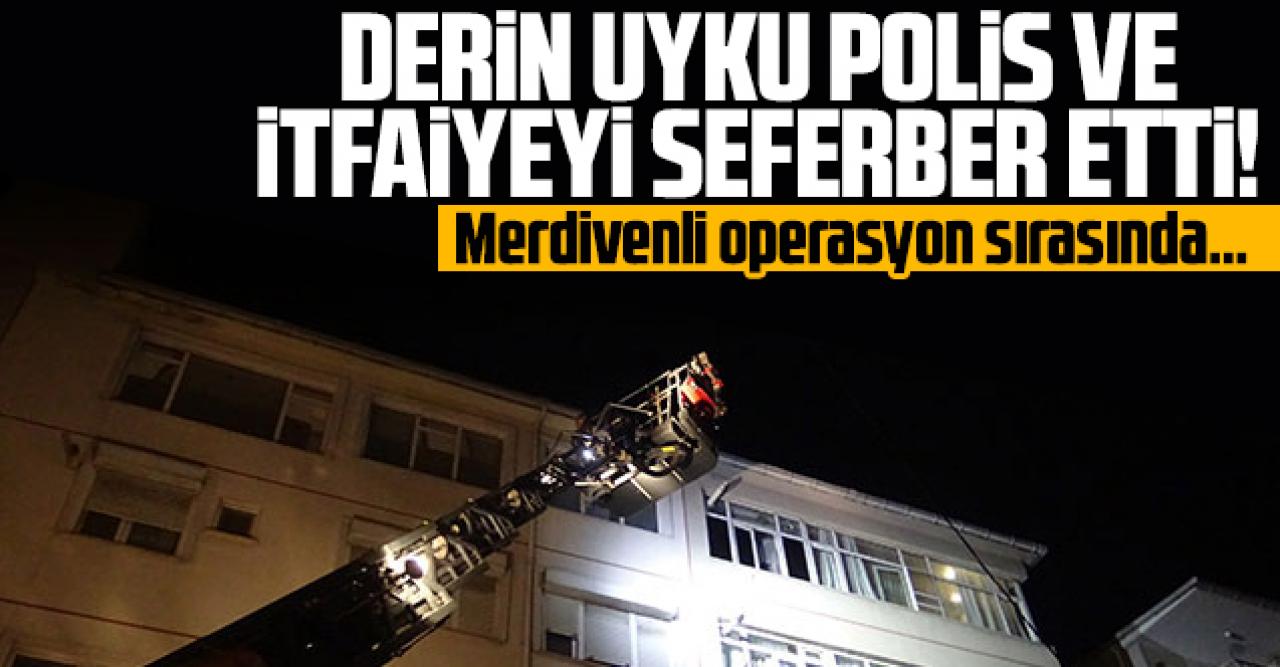 Avcılar'da derin uyku polis ve itfaiyeyi seferber etti