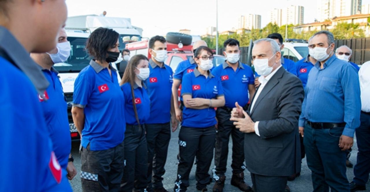 Küçükçekmece Belediyesi Sivil Savunma Ekibi, Batı Karadeniz için yola çıktı