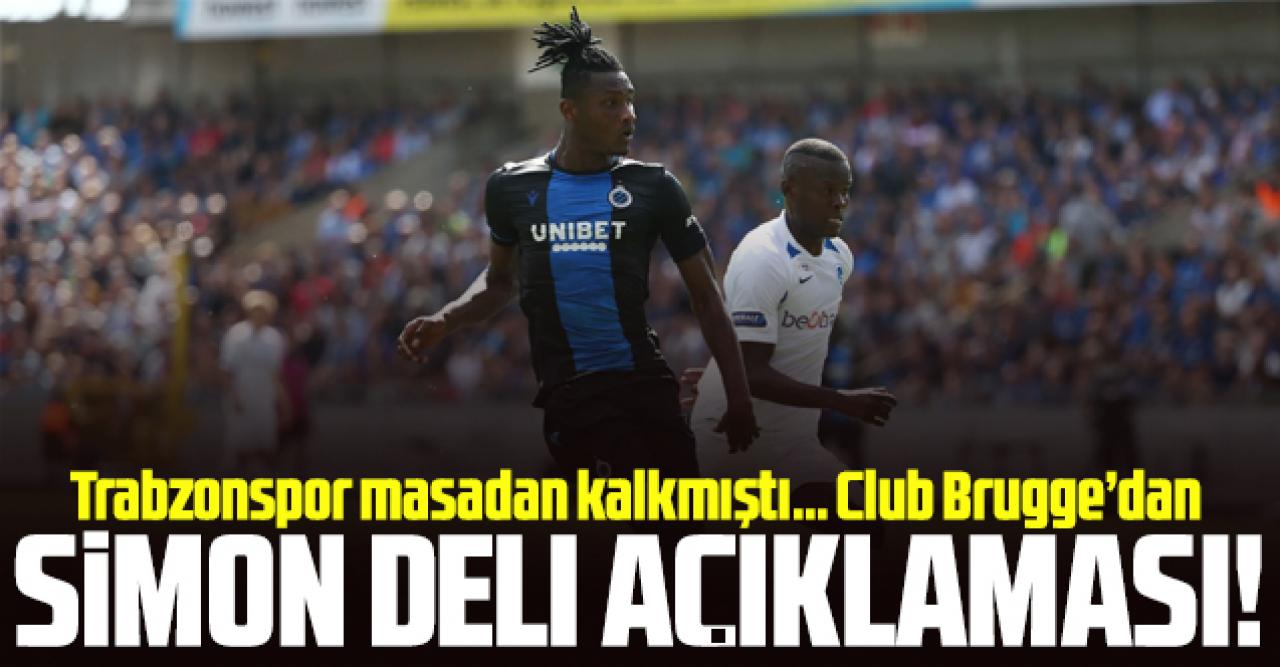 Club Brugge'dan Simon Deli açıklaması