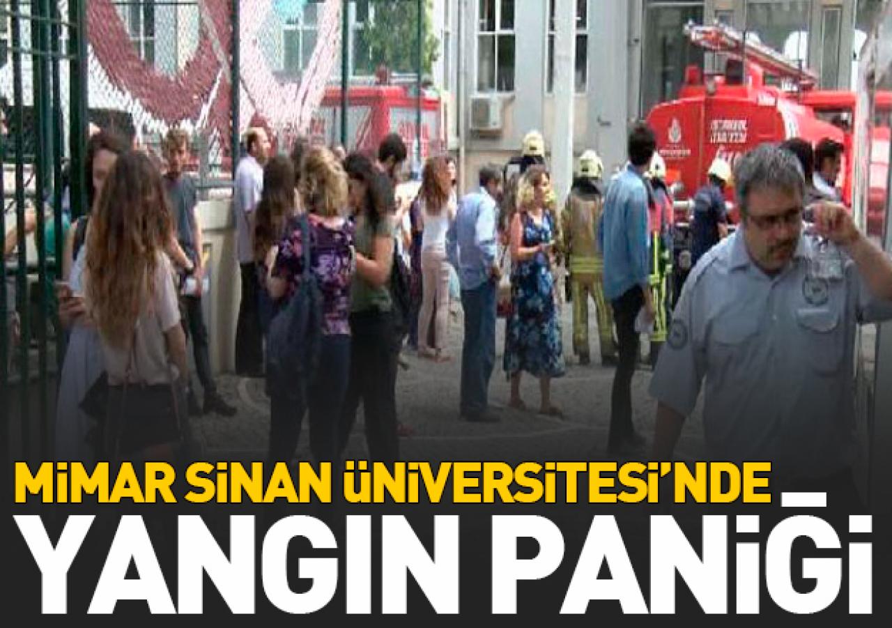 Mimar Sinan Üniversitesi'nde yangın