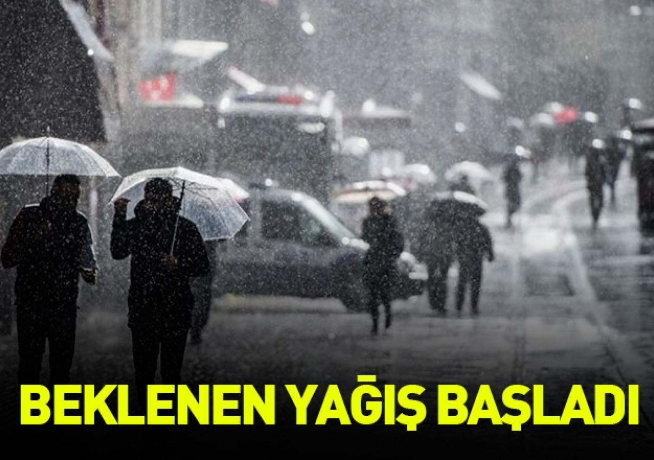 Beklenen yağış başladı!