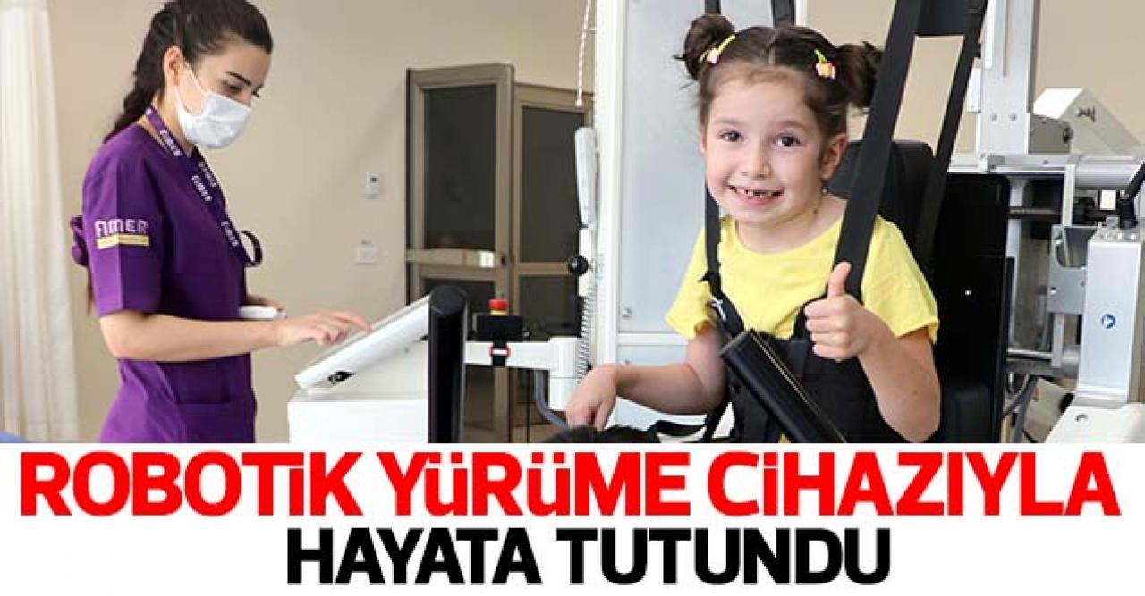 6 yaşındaki Leman Kara, robotik yürüme cihazıyla hayata tutundu