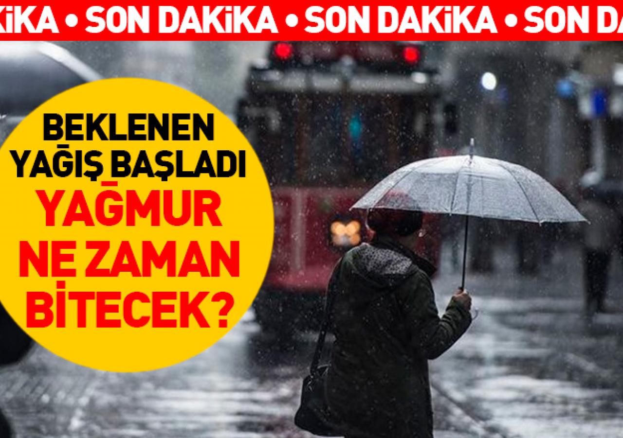 İstanbul'da sağanak yağmur başladı! Hava durumu ve beş günlük tahmin