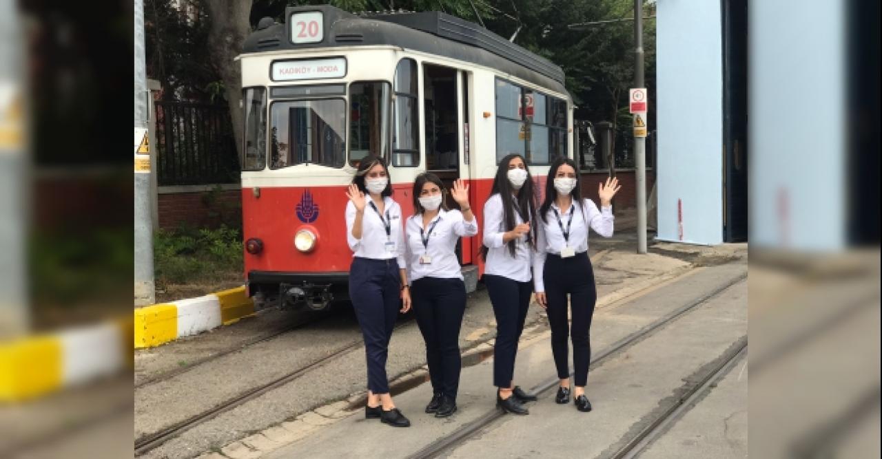 Nostaljik tramvay kadınlara emanet