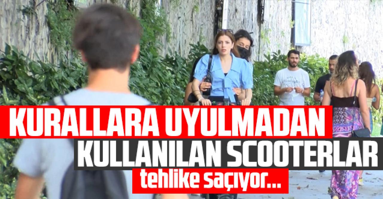 Scooterlar kurallara uymadan kullanılınca tehlike saçıyor