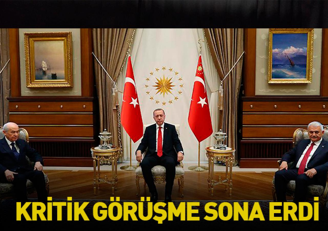 Erdoğan Bahçeli görüşmesi sona erdi