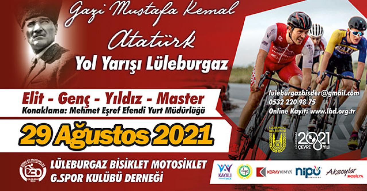 Lüleburgaz'da yüzlerce bisiklet sporcusu Ulu Önder için yarışacak!