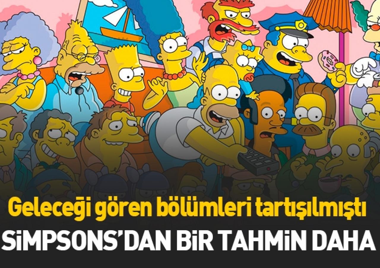 Simpsons'dan bir tahmin daha!