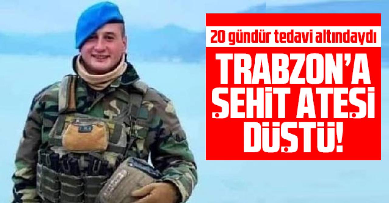 Trabzon'a şehit acısı düştü! Şehit İsmail Şebelek kimdir?