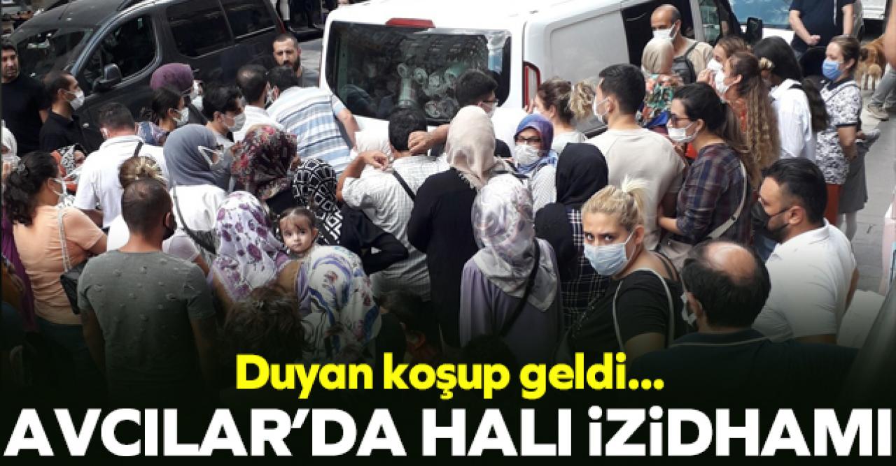 Avcılar'da halı indirimi izdiham yarattı!