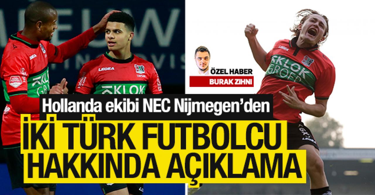 NEC Nijmegen'den Ali Akman ve Elayis Tavşan açıklaması