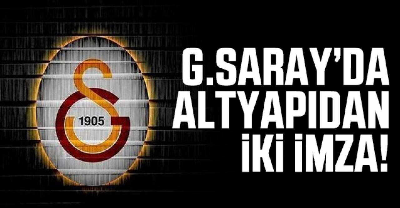 Galatasaray'da alt yapıdan iki imza birden