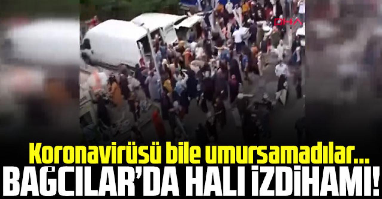 Bağcılar'da halı indirimi izdiham yarattı