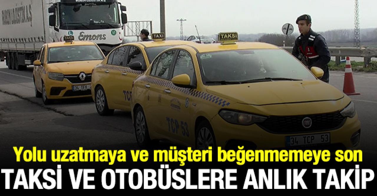 İstanbul'da taksi ve otobüslere anlık takip