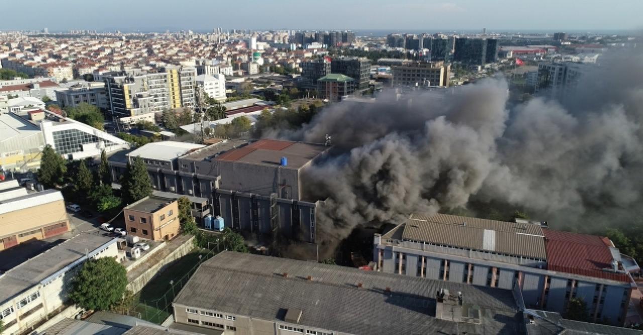 Bahçelievler'de fabrika yangını