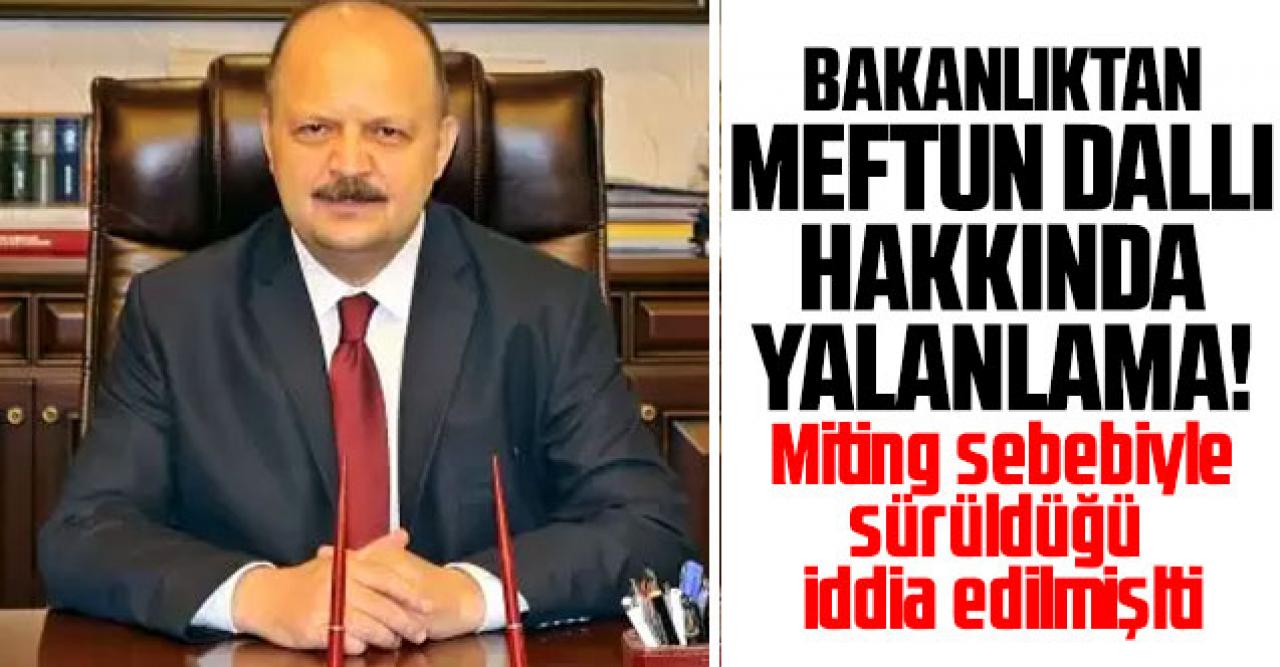 İçişleri Bakanlığı'ndan Maltepe Kaymakamı Meftun Dallı'nın sürüldüğü iddiasına yanıt