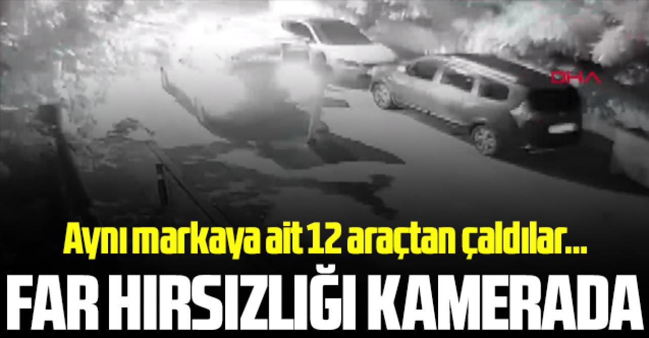 Çekmeköy'deki far hırsızlığı kamerada