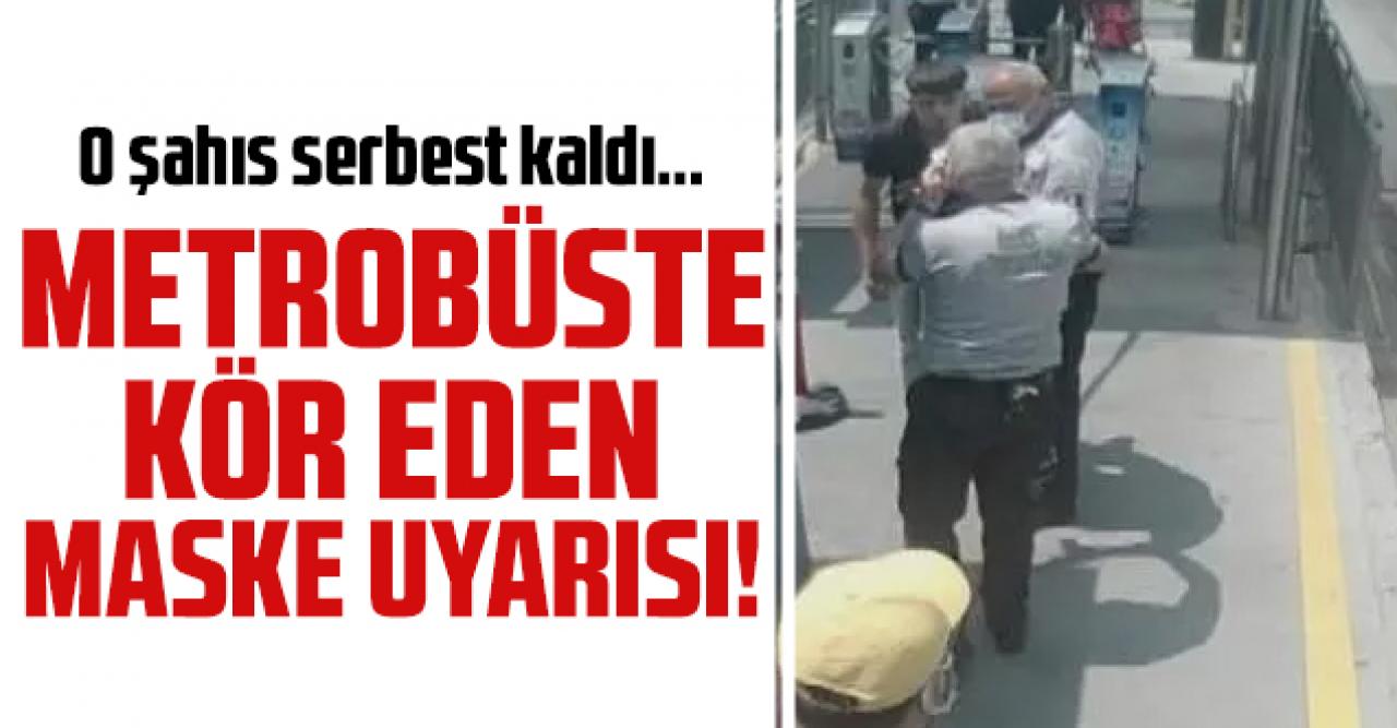 Maske takmadığı için uyarılan vatandaş güvenlik görevlisini kör etti!