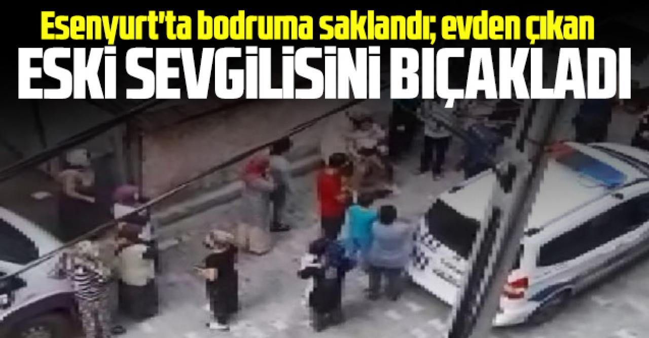 Bodrumda saklanıp evden çıkan eski sevgilisini bıçakladı