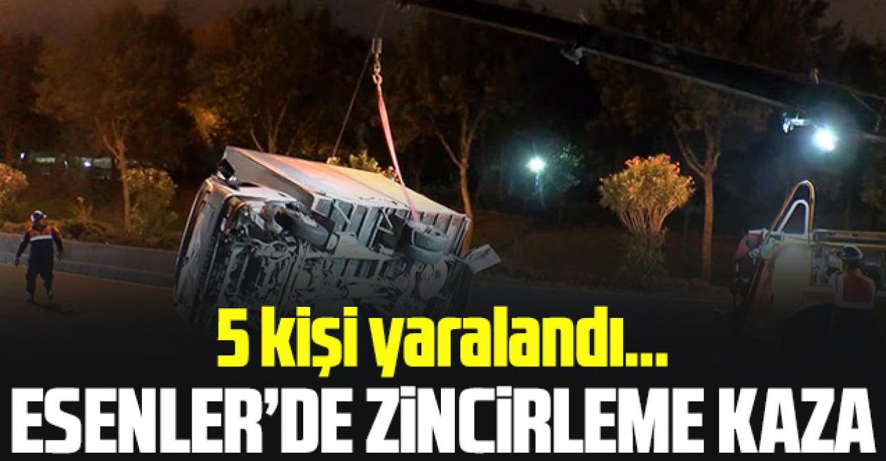 Esenler'de zincirleme kaza: 5 yaralı