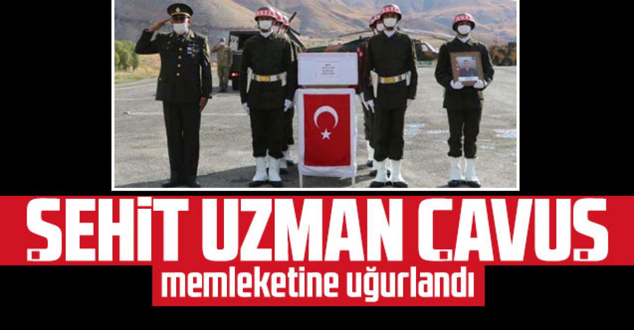 Şehit uzman çavuş Faruk Eser için Hakkari'de uğurlama töreni