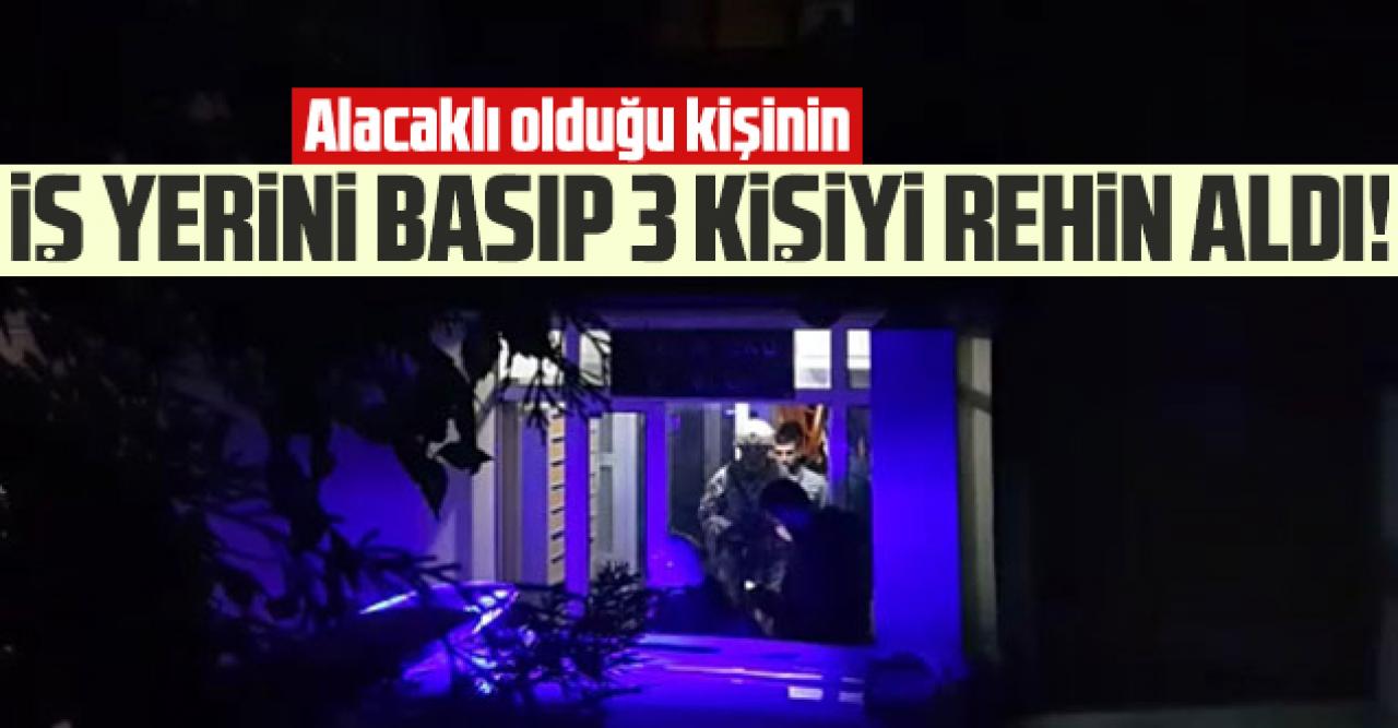 Esenyurt'ta alacağı olduğu iş yerini bastı; 3 kişiyi rehin aldı