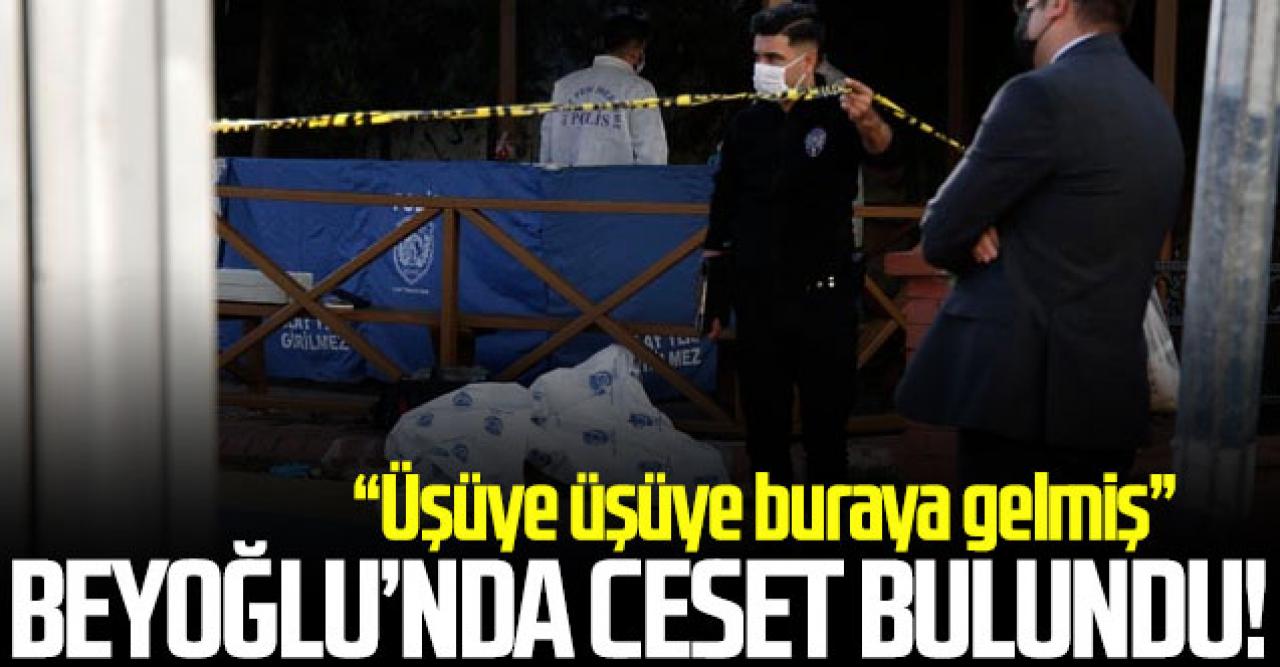 Beyoğlu'ndaki parkta ölü bulundu