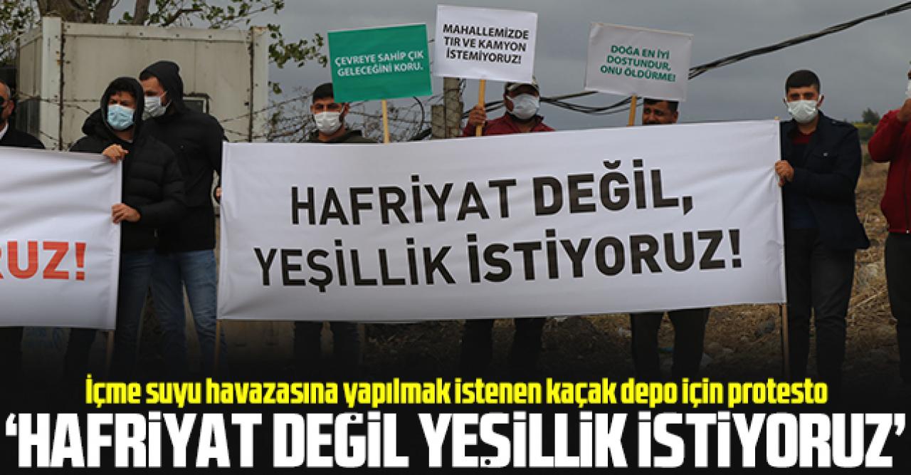 Hafriyat değil yeşil istiyoruz!