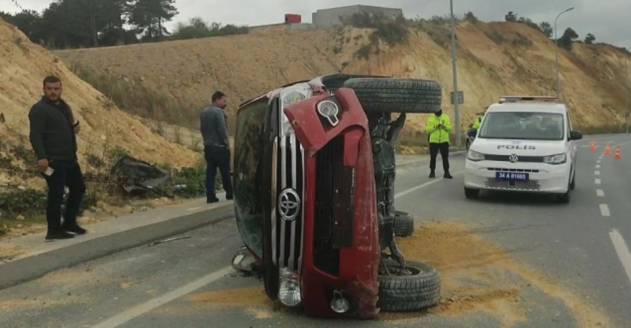 Kalp krizi geçirdi takla attı!