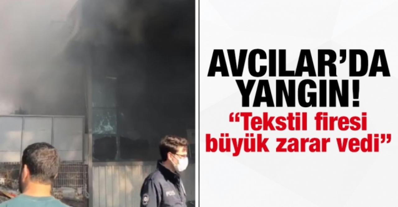 Avcılar'daki Köroğlu Aliminyum'da yangın