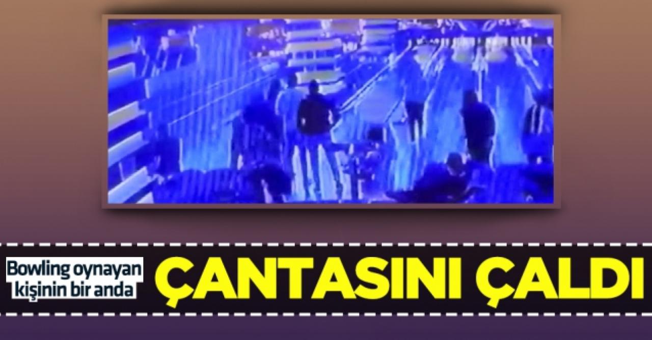 Esenyurt'ta bowling oynayan kişinin çantasını çaldı