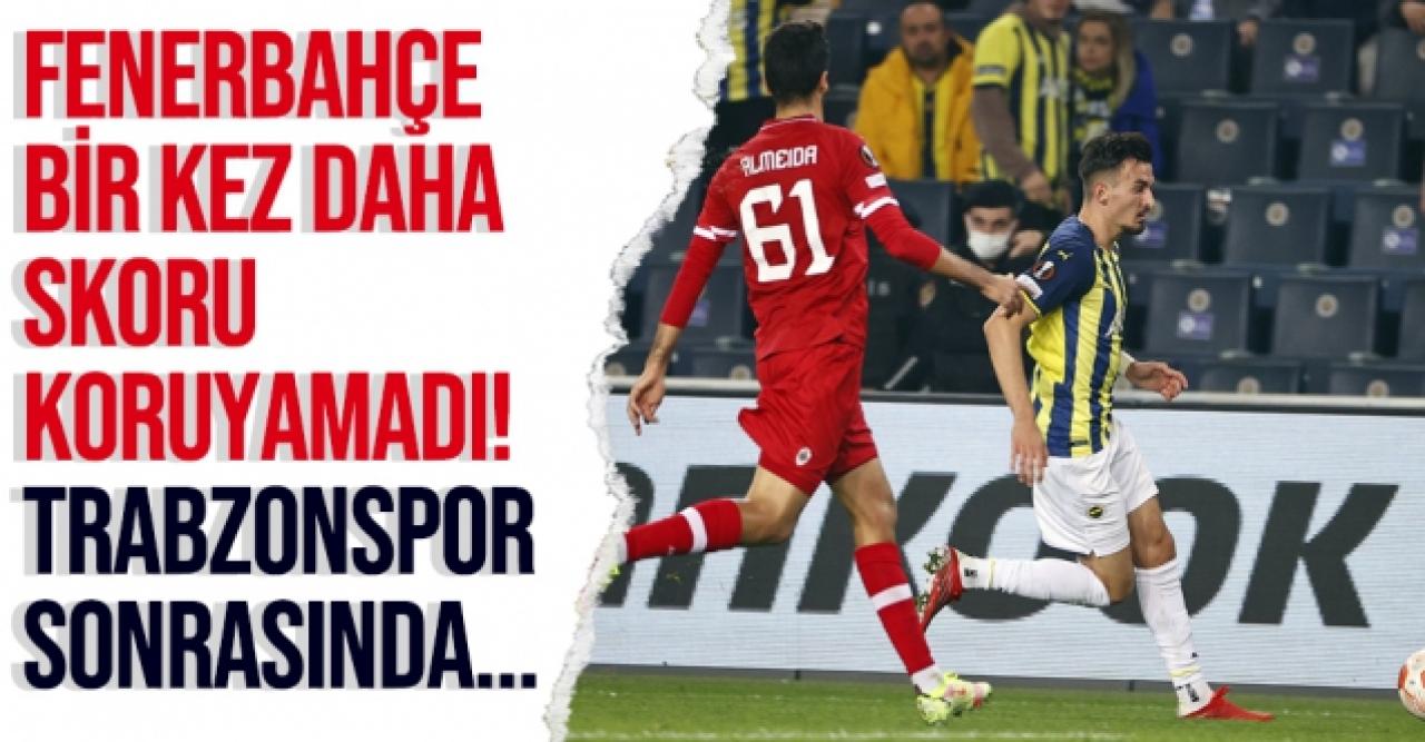 Fenerbahçe üstünlüğünü yine koruyamadı!