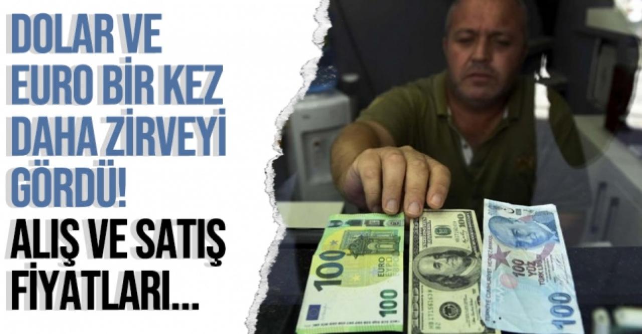 Dolar ve euro yine tarihi zirveyi gördü! 22 Ekim Cuma dolar ve euro fiyatları