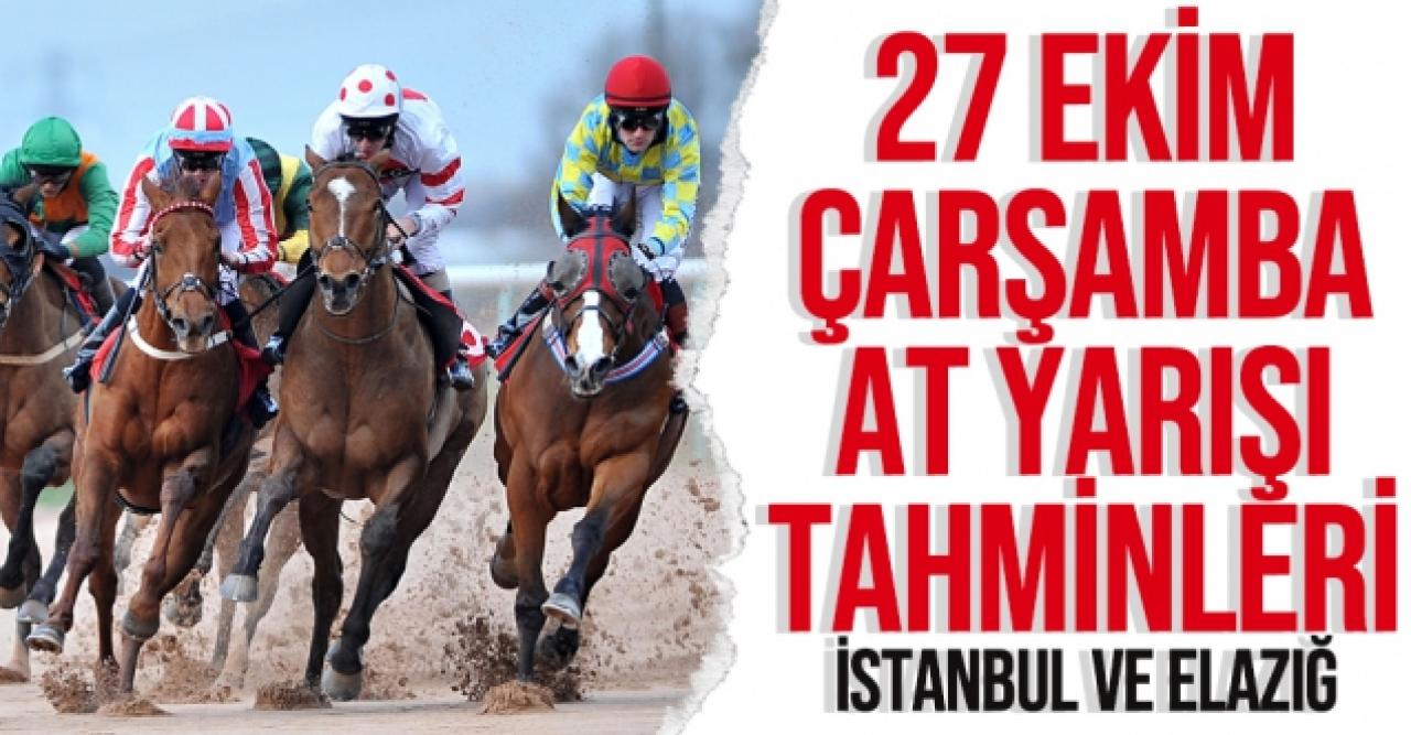 27 Ekim 2021 Çarşamba İstanbul ve Elazığ At Yarışı Tahminleri (izle) - TAY TV ve TJK TV