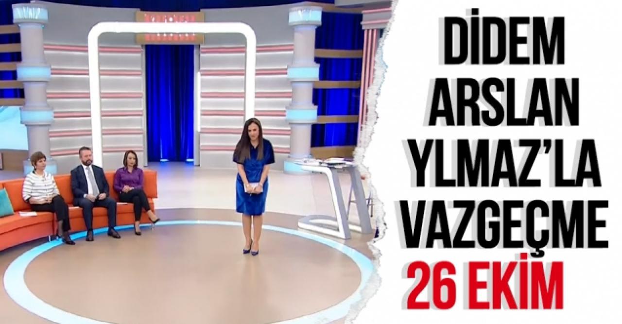 Didem Arslan Yılmaz'la Vazgeçme 26 Ekim Salı 285. bölüm SHOW TV Youtube Canlı İzle