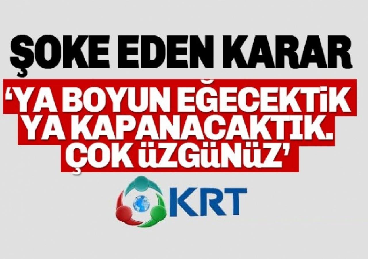 KRT TV yayın hayatına son verdi! Ne zaman kapanacak?