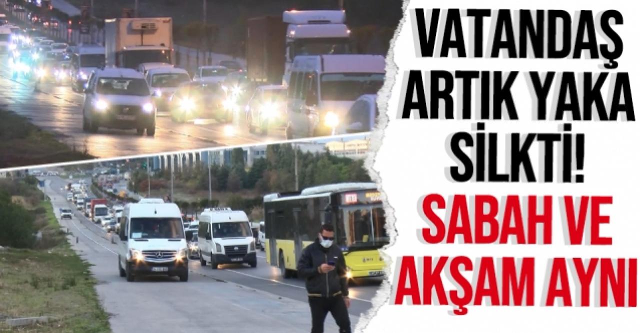 Vatandal yaka silkti! TEM Otoyolu Hadımköy yolunda kaldırımları işgal edenlere isyan