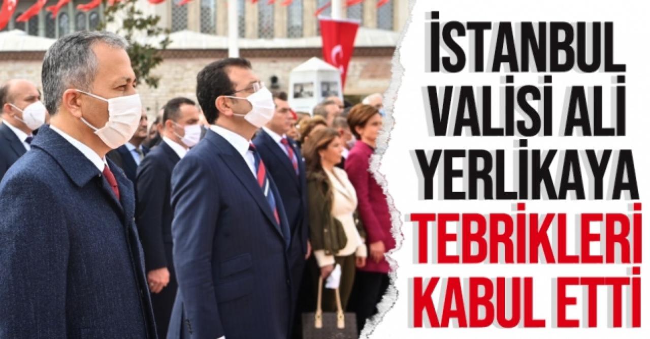 İstanbul Valisi Ali Yerlikaya Cumhuriyet Bayramı tebriklerini kabul etti