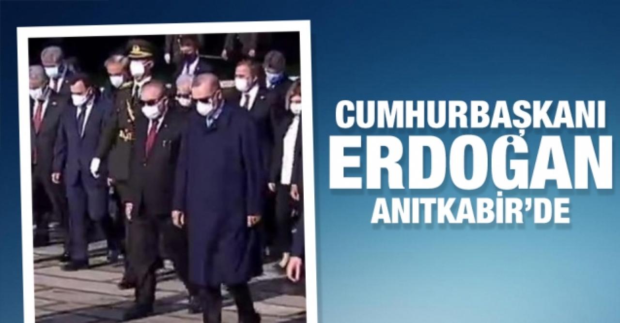 Cumhurbaşkanı Erdoğan Anıtkabir'e gitti