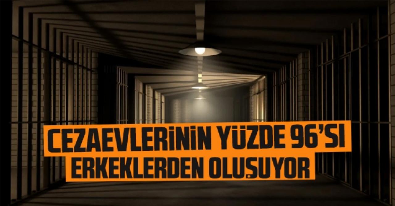 Cezaevlerinin yüzde 96’sı erkekten oluşuyor