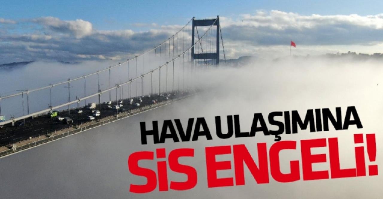 İstanbul'da hava ulaşımına sis engeli