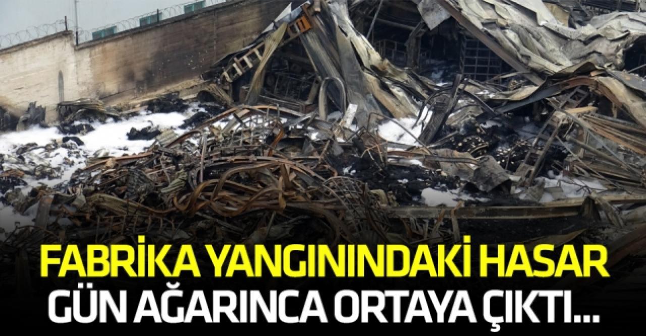 Avcılar'daki fabrika yangını; gün ağardı hasar ortaya çıktı