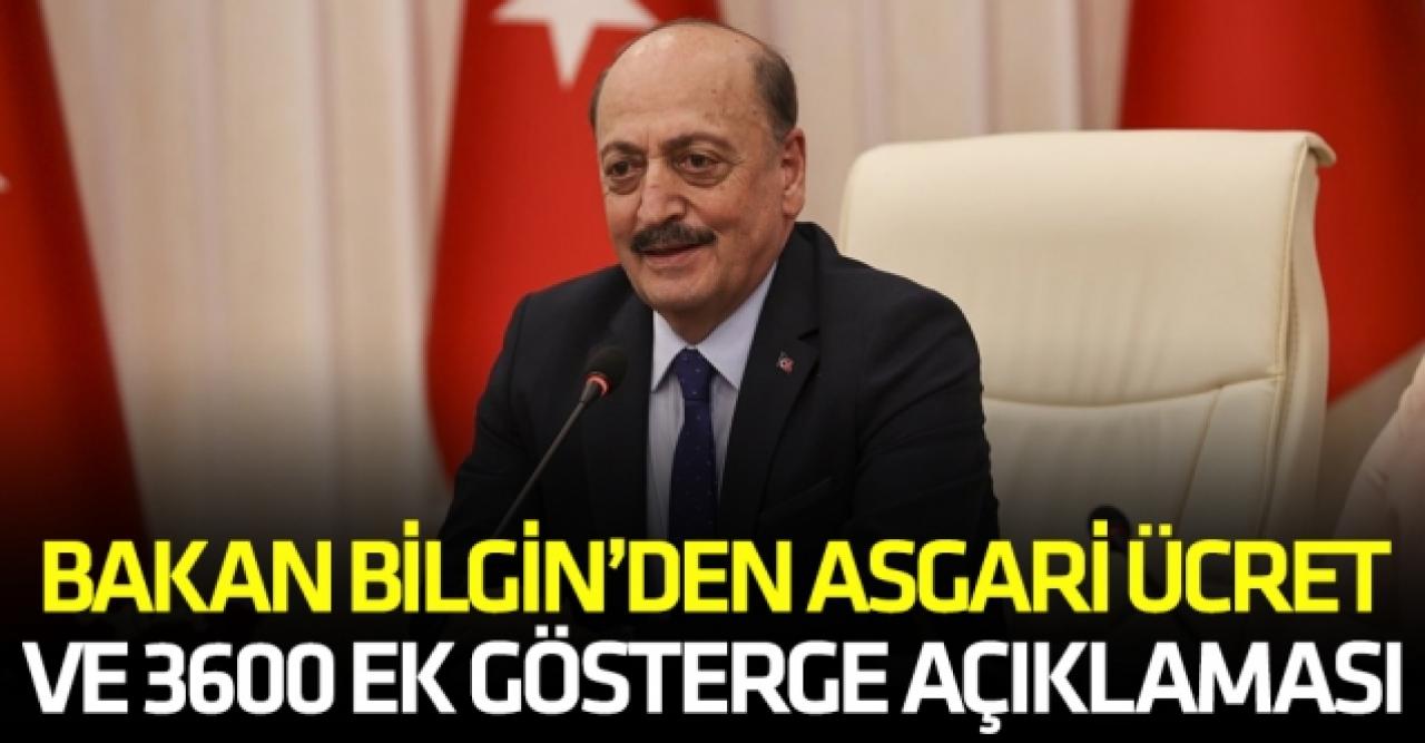 Vedat Bilgin: Asgari ücret için bir hedef var, çalışma sürüyor