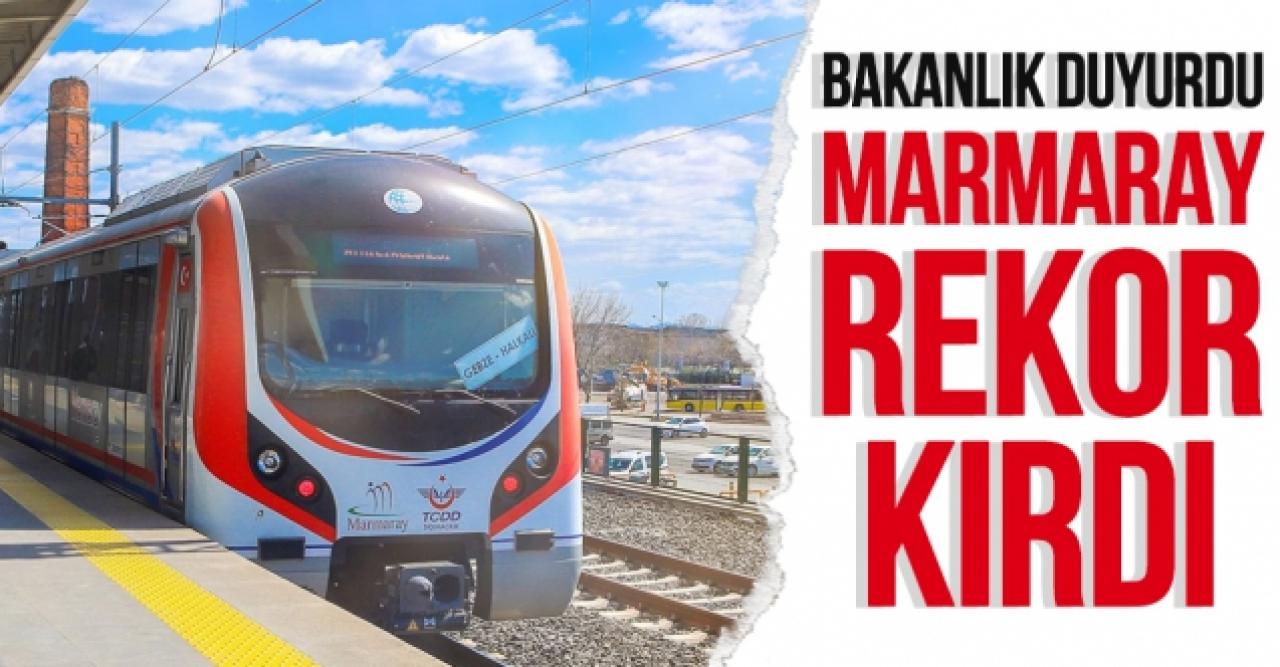 Ulaştırma Bakanlığı: Marmaray’da yeni bir rekor daha kırıldı