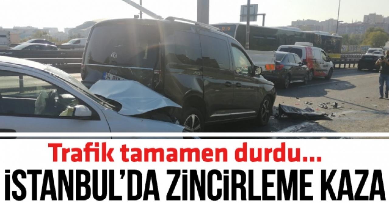 Bahçelievler'de kaza: Trafik durma noktasına geldi