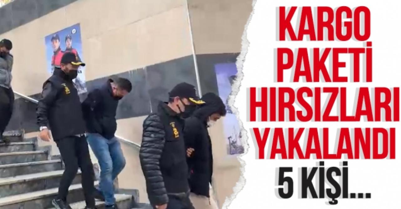 Transit kargo paketi hırsızları yakalandı!