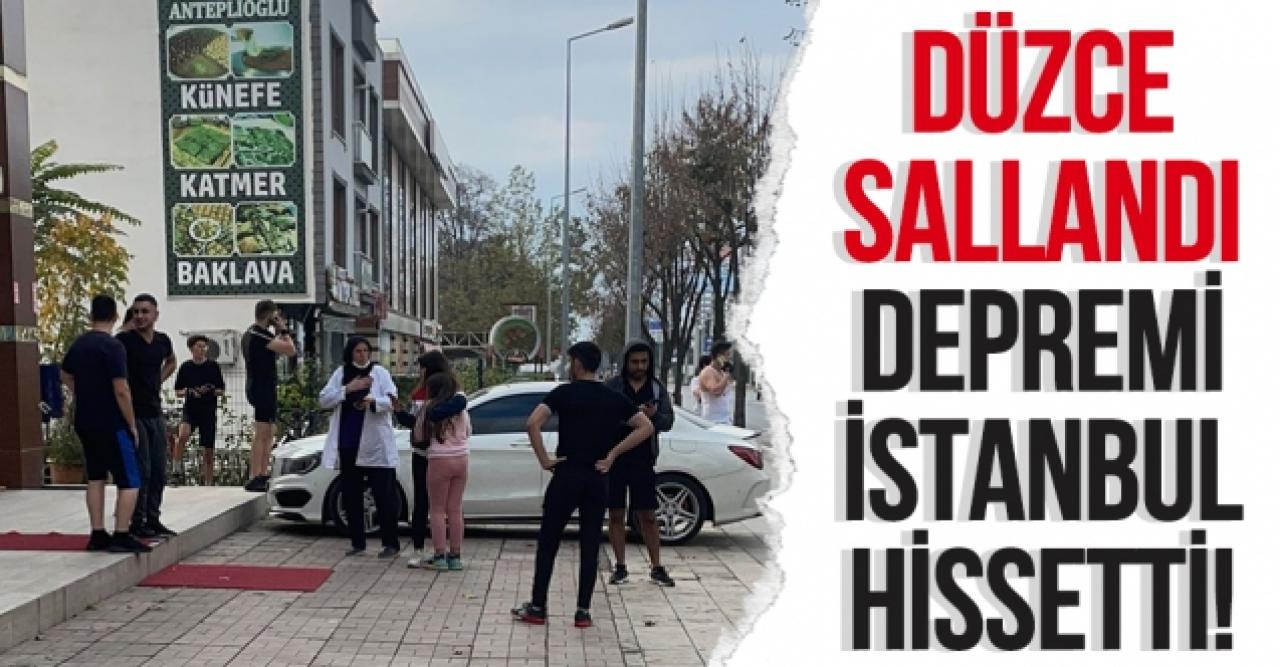 Düzce sallandı İstanbul hissetti!