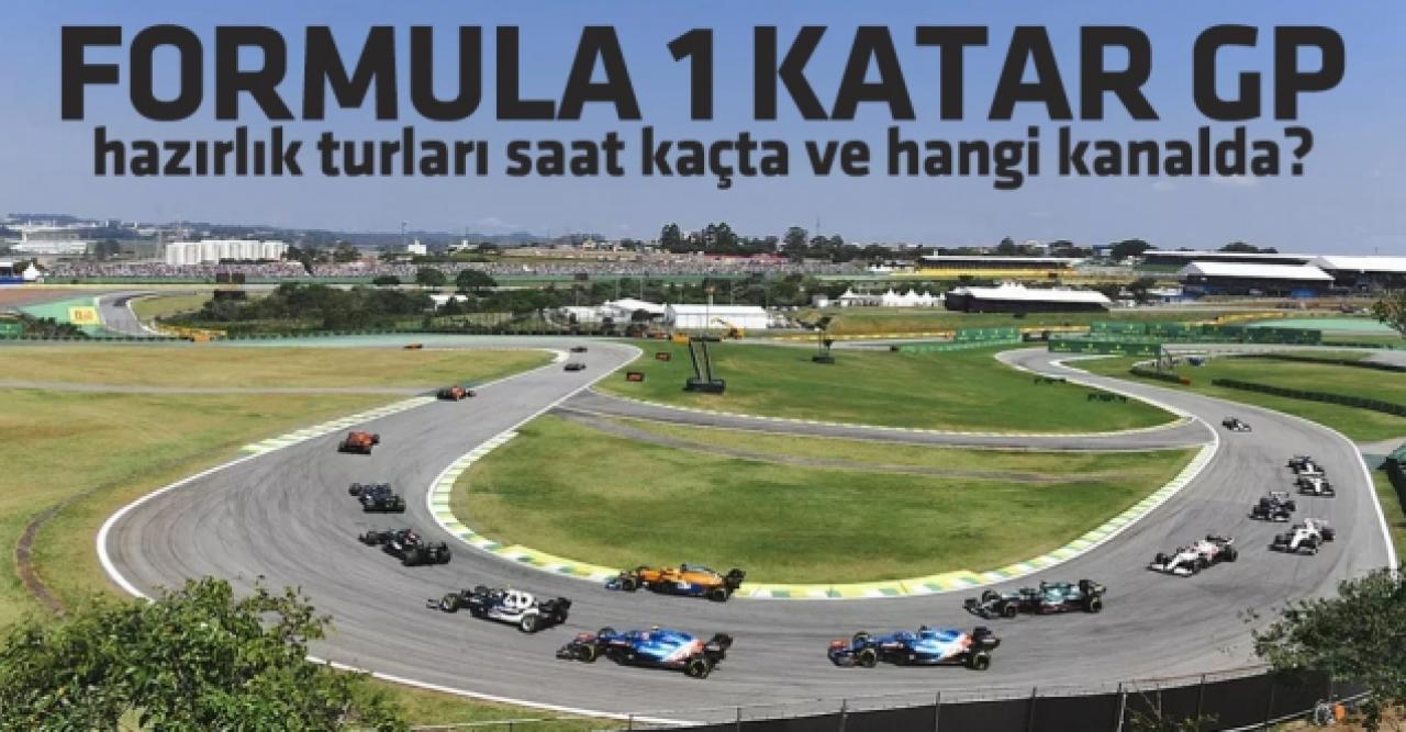 Formula 1 (F1) Katar Grand Prix'i (GP) hazırlık turları saat kaçta ve hangi kanalda? Hazırlık turları canlı izle