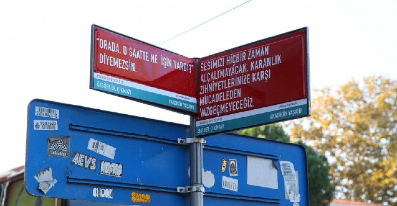 Kadıköy’de kadına yönelik şiddete dikkat çeken proje