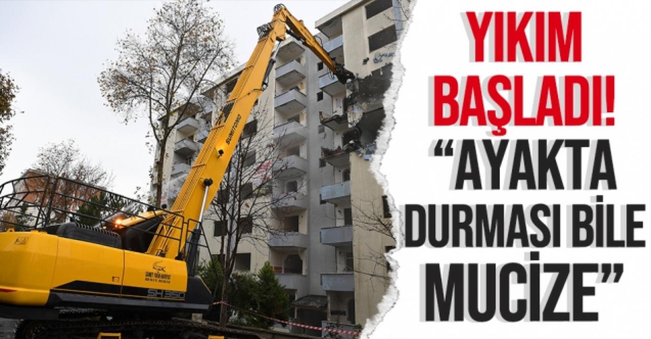 Beylikdüzü'nde yıkım başladı: "Ayakta durması bile mucize"